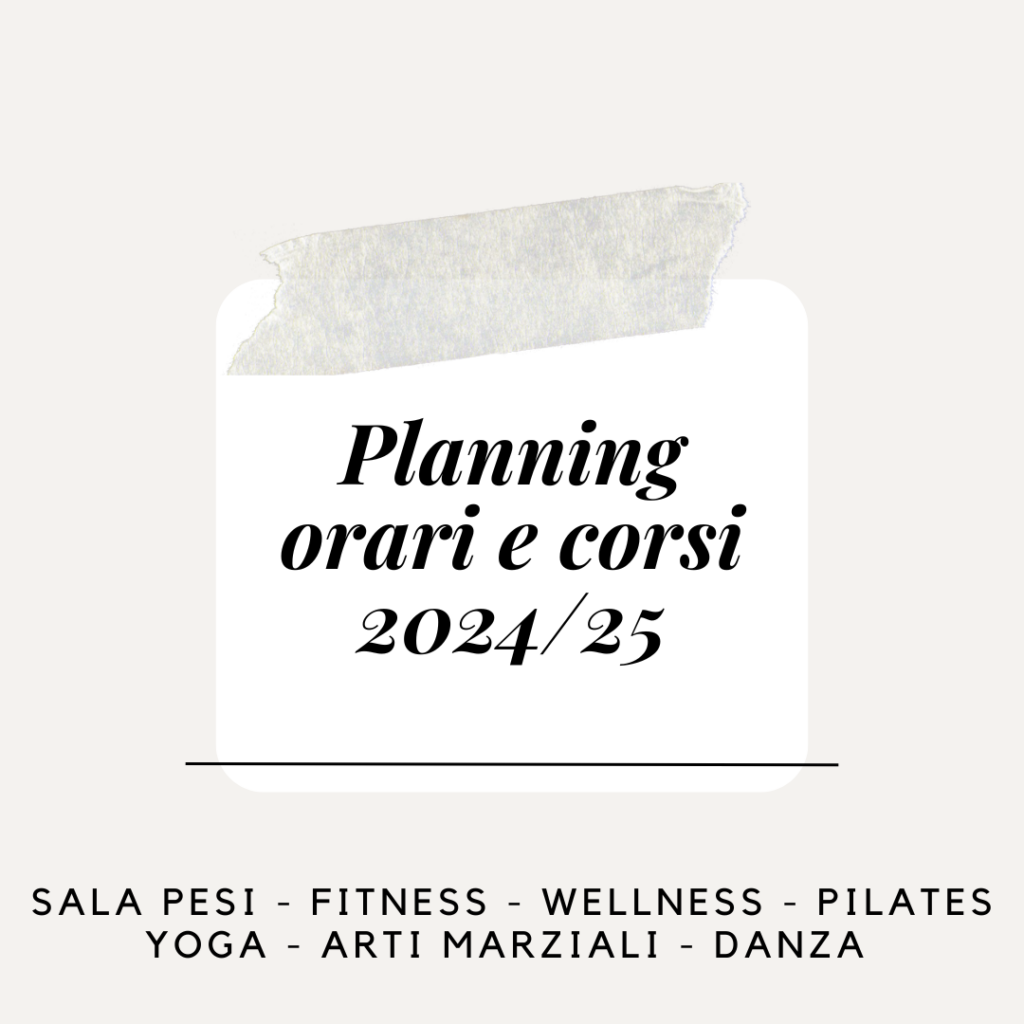 Planning corsi e orari 2024/25